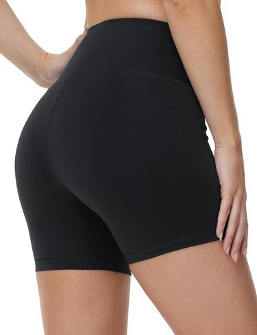 THE GYM PEOPLE Women's High Waist Yoga Workout Shorts Tummy Control Fitness Athletic Running Compression Shorts in Saudi Arabia