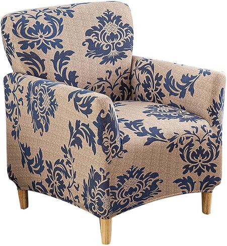 Accent Chair Covers with Arms Stretch Mid Century Modern Accent Chair Slipcovers 1-Piece Printed Banquet Arm Chair Cover Couch Sofa Covers Protector for Living Room Office Hotel #4 in Kuwait
