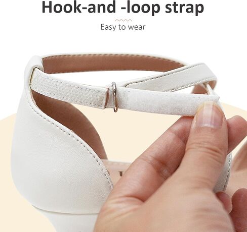 Vonair Girls Sandals Open Tee Heels Thels Dress Shoes for Girls Wedding Party Shoes in Kuwait