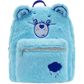 Concept One Care Bears Mini Backpack, Grumpy Bear Small Travel Bag for Men and Women, Blue, 10 Inch