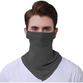 Belsen Summer UV Face Shield Multipurpose Protector Neck Gaiter Elastic Face Mask Bandana with Ear Loop