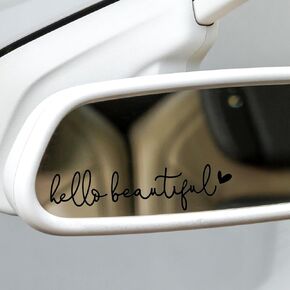 3x Drive Safe I Love You Car Mirror Secal ، صائق مرآة الرؤية الخلفية ، وملحقات مرآة السيارات ، وملحقات مرآة الرؤية الخلفية ، وشارات السيارات للنساء ، وملصقات السيارات اللطيفة (الباستيل)
