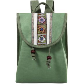 Goodhan Small Backpack Purse for Women Vintage Canvas Daypack Handbag for Daily Use Travel Work