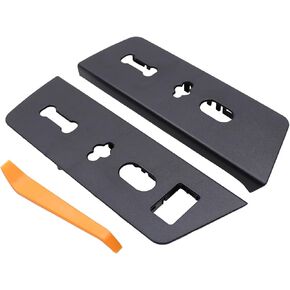 ApplianPar Front Driver and Passenger Side Seat Switch Bezel Trim Housing Black for Ford F150 2009-2014