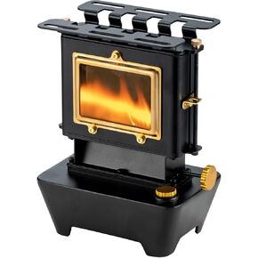Camping Oil Lantern，Oil Lamp with Cooker Stove，Fuel Lamp for Outdoor，Portable Oil Lamp，Portable and Convenient for Heating and Cooking (Black)