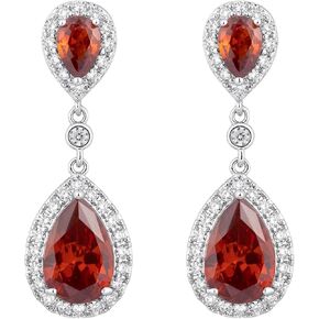 SELOVO Party Prom Teardrop Earring Cubic Zirconia Dangle Drop Earrings for Women