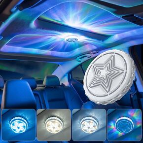 Car Led Lights Interior,Magnetic Car Ceiling Light,USB Rechargeable Car Interior Reading Light,LED Car Atmosphere Light,for Car,RV,Camping,Closets,Bedroom