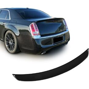 المفسد الخلفي لـ Chrysler 300 300C 300S 2011-2023 Trunk Spoiler Wing Trunk Tail Tail Trunk Trunk ، أداء أسود لامع لامع