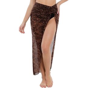 Popilush Swimsuit Coverup for Women - Mesh Swim Beach Bathing Suit Cover Ups Sarong Wraps Skirt Vacation Clothes