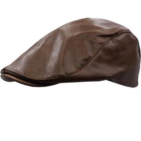 قبعات Newsboy الجلدية للرجال الأيرلندية Cabbie Ivy Gatsby قبعة القيادة المسطحة in Kuwait