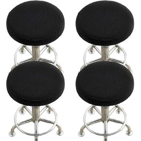 SZJIAHTM 4 Pcs Stretch Round Bar Stool Covers Jacquard Round Bar Stool Seat Covers Bar Chair Seat Covers for 11-15 Inch Chair in Kuwait