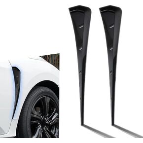 2 PCS Car 16.53 "x 3.54" Fender Side Decorative Decorative ، ABS ABS ABS SPOILER SPOILER SPOILER SPOILER COPLESS ، ملحقات ملصقات مثالية ، لمعظم السيارات (Blass Black)