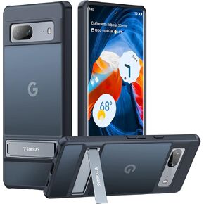 TORRAS مغناطيسي وحامل لهاتف Google Pixel 9 Pro Case/Pixel 9 Case، مناسب لـ MagSafe، حماية من السقوط بدرجة ميل 12FT، مناسب تمامًا لحافظة هاتف Google Pixel 9/9 Pro مع مسند مدمج، أسود