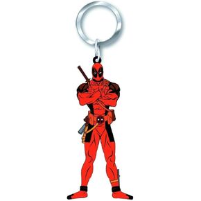 Marvel Deadpool Soft Touch PVC Key Ring Action Figure