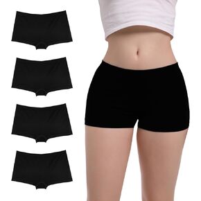 Boyshorts سلس تمتد من نايلون تغطية كاملة الملاكم موجزات مضادة للنساء