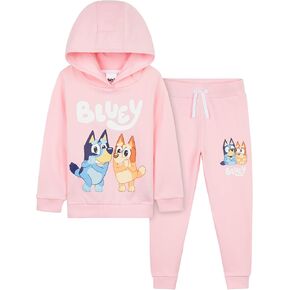 Bluey Girls' Pant Sets, Hoodie and Sweatpants, Cotton Kids Tracksuit - Kids Gift