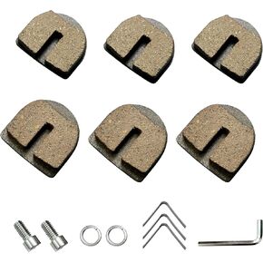 Rounded Rear Brake Pads for Razor Dirt Quad 500 MX500 MX650 SX500 McGrath Dirt Rocket RSF650 Motovox Electric Dirt Bike E500S Electric Scooter Sportbikes ATV YK2 Flame Disc Brake Caliper Part 6 Pack
