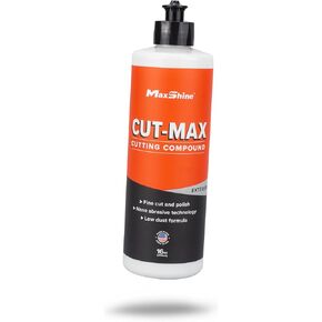 MaxShine Cut Max (16oz) - Professional Fast-Cutting Compound for Paint Correction, Scratch & Heavy Swirl Removal - Buffing & Polishing - Auto Detailing Accessories & Supplies for Car Care
