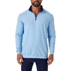 ZIRE Men's Golf Peformance Quarter Zip - Ultra Soft Fabric with Moisture Wicking Four Way Stretch Technology