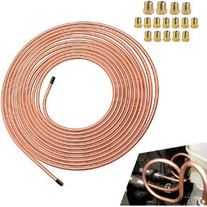 17 PCS مجموعة خرطوم الفرامل السيارات ، خرطوم خط الفرامل للسيارات المعدنية ، اتحاد الفرامل المرن المقاوم للماء ، عالمي للشاحنات ، سيارات الدفع الرباعي ، القوارب ، السيارات (الذهب)