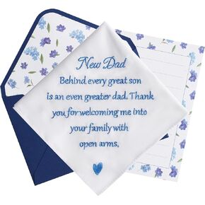 Father of the Groom Gifts Wedding Handkerchief, AKI-106E-NewDad