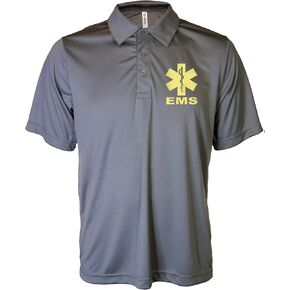 ملابس الأذكياء Clothing EMS Polo مع تصاميم عاكسة الأمامية والخلف ، Performance Polo w/Moisture Wicking Technology