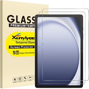 عبوتان، واقي شاشة لجهاز Samsung Galaxy Tab A9 Plus/ A9+ 11 بوصة من الزجاج المقوى خالي من الفقاعات وسهل التركيب