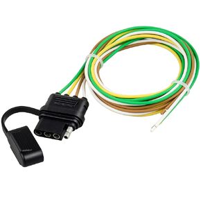 Oyviny Side Side 4-Pin مسطح مقطورة الأسلاك تسخير 4ft للخدمة الثقيلة 4 دبوس موصل مقطورة أنثى 18Awg نقي النحاس سلك السيارة