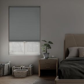 Dez Forpurnings Cordless 1.5 "Signature Blackout Sellular Shade ، Energy Saver ، 35" W × 84 "H ، Gray Cloud