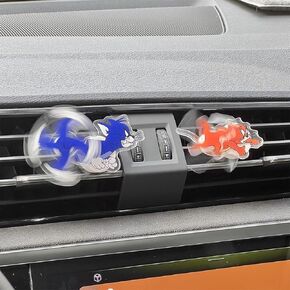 Funny Car Vent Spinners, Cat and Mouse Air Vent Clips Running Accessories, Cartoon Lovers Dashboard Decoration Automotive Interior Accessories