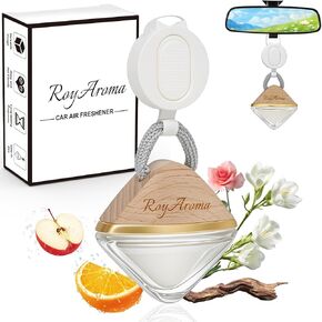 معطر الهواء المعلق الممتاز ، معطرات السيارات طويلة الأمد مع موزع السيارات للزيت الأساسي للرجال والنساء | غير سامة | سيدار ماهوجني | ناشرات الحبل القابلة للتعديل لمكتب السيارات المنزلي للسيارات