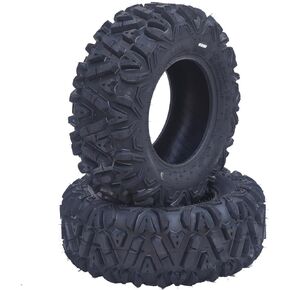 Atv Tires, AT26x9-12-6PR TL KNIGHT, 26x9-12-6PR All Terrain ATV UTV Off-Road Tires(Set of 2, Tubeless)