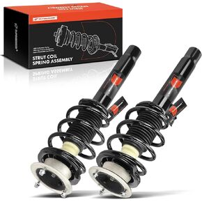A-Premium Front Pair (2) Complete Strut and Coil Spring Assembly Compatible with BMW E84 Series X1 2013 2014 2015, Driver and Passenger Side