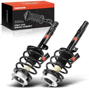 A-Premium Front Pair (2) Complete Strut and Coil Spring Assembly Compatible with BMW 320i 2002-2004, 323Ci 2000, 323i 2000, 325Ci 2001-2005, 325i 2001-2005, 328Ci 328i 2000, 330Ci 2001-2005, 330i