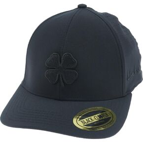Black Clover Standard BC Tonal 2 Adjustable Hat, Black Hate/Laser Cut Perforated/3D