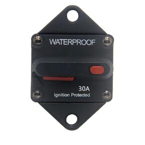 Zookoto 12V- 48V DC Circuit Breaker 30a ، Hi-Amp Fuse Inverter Fuse حامل 30A مع إعادة ضبط يدوي لشاحنة ATV ATV Caravan مقاومة للماء