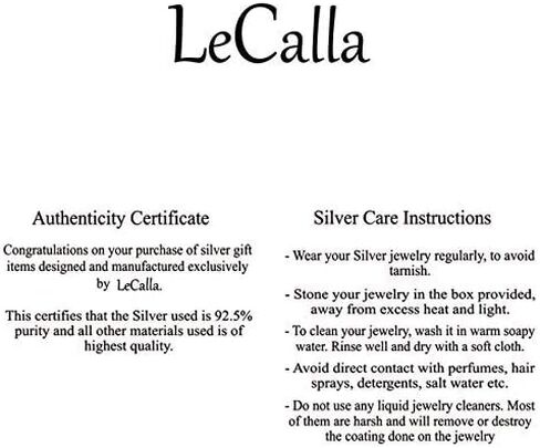 LeCalla 925 Sterling Silver Rings for Women | Round Cubic Zirconia Stackable Engagement Rings | Cubic Zirconia Wedding Band Promise Ring for Her | Ring Size 5-10No. in Saudi Arabia
