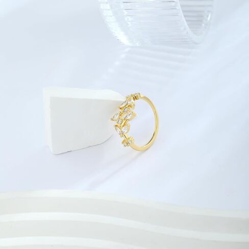 Gold Rings for Women Open Plated Gold Statement Ring Women Thin Dainty Adjustable Jewelry Gift for Mom Friend Lover in Kuwait