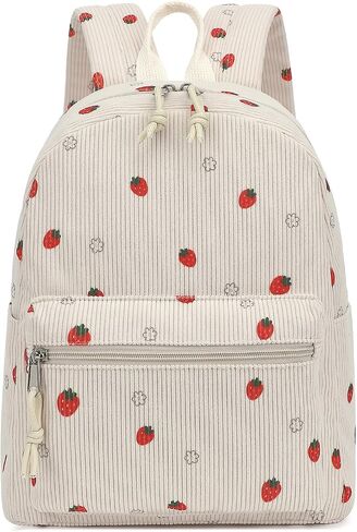 Corduroy Mini Backpack Presh for Women Girls ، حقائب الظهر الصغيرة للبالغين المراهقين للأطفال Travel (Leopard) in Kuwait