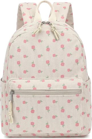 Corduroy Mini Backpack Presh for Women Girls ، حقائب الظهر الصغيرة للبالغين المراهقين للأطفال Travel (Leopard) in Kuwait