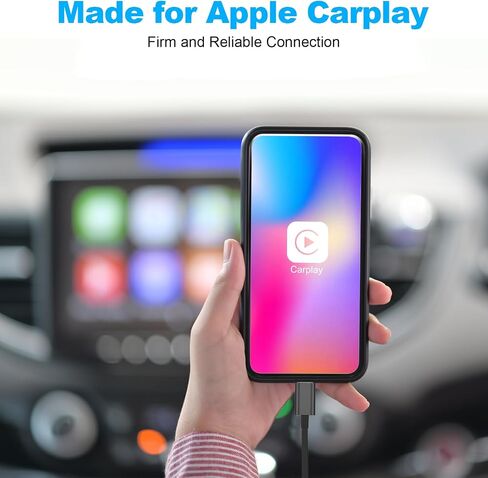 Car Apple Carplay Cable，USB A to Lightning Cable Compatible with iPhone 14 13 12 11 Pro Max XR XS X Charger Cord，Car Charging Cable in Saudi Arabia