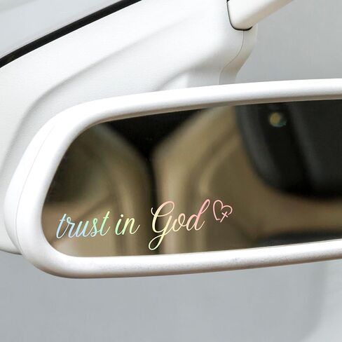 3X Drive Safe I Love You Car Mirror Decal, Rearview Mirror Decal, Car Mirror Accessories, Rearview Mirror Accessories, Car Decals for Women, Cute Car Stickers (Pastel) in Saudi Arabia