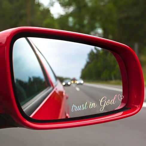3X Drive Safe I Love You Car Mirror Decal, Rearview Mirror Decal, Car Mirror Accessories, Rearview Mirror Accessories, Car Decals for Women, Cute Car Stickers (Pastel) in Saudi Arabia