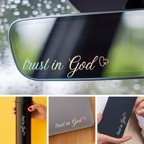 3X Drive Safe I Love You Car Mirror Decal, Rearview Mirror Decal, Car Mirror Accessories, Rearview Mirror Accessories, Car Decals for Women, Cute Car Stickers (Pastel) in Saudi Arabia