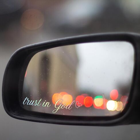 3X Drive Safe I Love You Car Mirror Decal, Rearview Mirror Decal, Car Mirror Accessories, Rearview Mirror Accessories, Car Decals for Women, Cute Car Stickers (Pastel) in Saudi Arabia