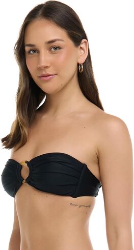 Body Glove Women's Smoothies Irene Solid Bandeau Bikini Top Swimsuit with Sash-tie Back in Saudi Arabia