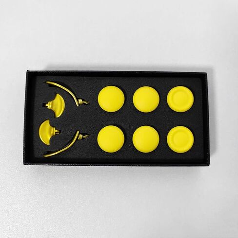 عصا تحكم بديلة لوحدة تحكم PS5 Edge، 6 مقابض عصا إبهام و 4 مجاذيف خلفية أزرار معدنية لوحدة تحكم PS5 Edge، أحمر in Kuwait