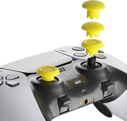 عصا تحكم بديلة لوحدة تحكم PS5 Edge، 6 مقابض عصا إبهام و 4 مجاذيف خلفية أزرار معدنية لوحدة تحكم PS5 Edge، أحمر in Kuwait