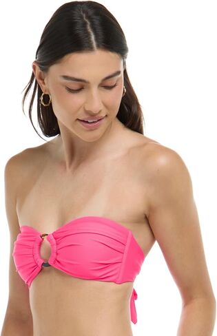 Body Glove Women's Smoothies Irene Solid Bandeau Bikini Top Swimsuit with Sash-tie Back in Saudi Arabia