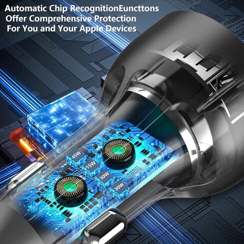 USB C Car Charger, Rombica 2Pack 3-Port 67W Dual PD USB-C&USB-A Car Power Cigarette Lighter USB Charger 3 in 1 PD/QC Type C Fast Car Charging for iPhone 16 16 Pro 15 14 13 12/Galaxy S24 S23/Pixel/iPad in Kuwait